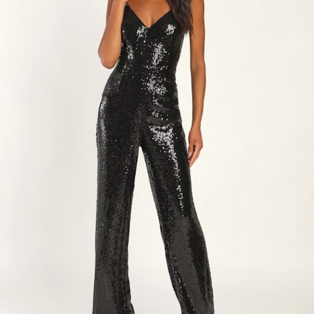 Black Sequin jumpsuit